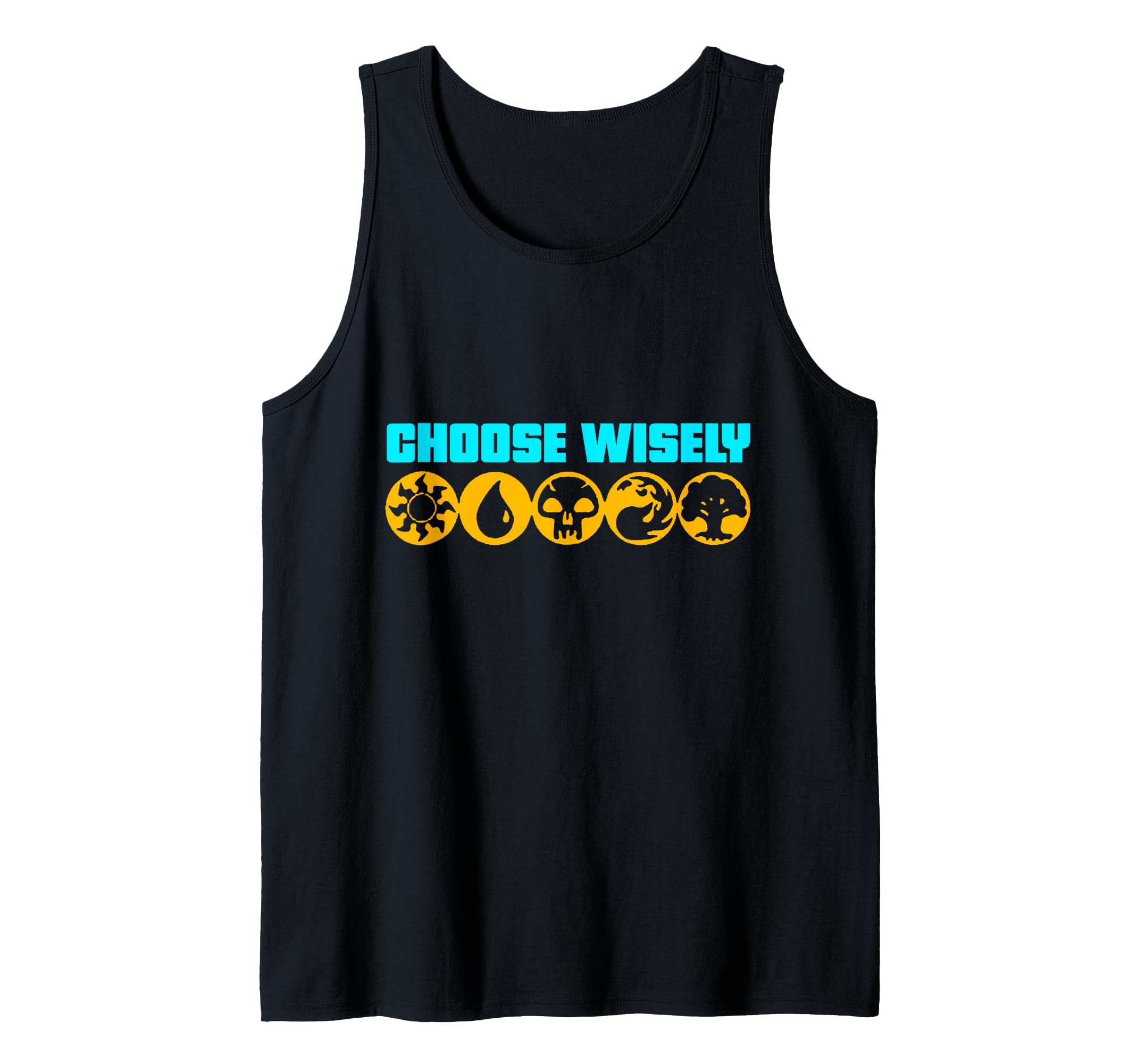 Choose Wisely Gamer Mana Symbols Gathering Magic Tank Top