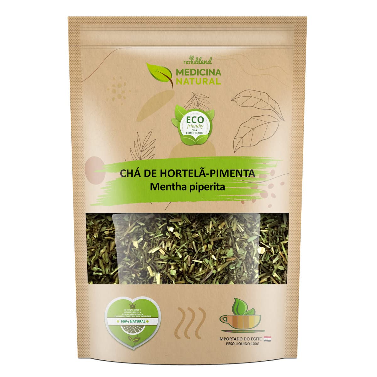 Chá de Hortelã Pimenta Egípcia - Importado - 100g : Amazon.com.br ...