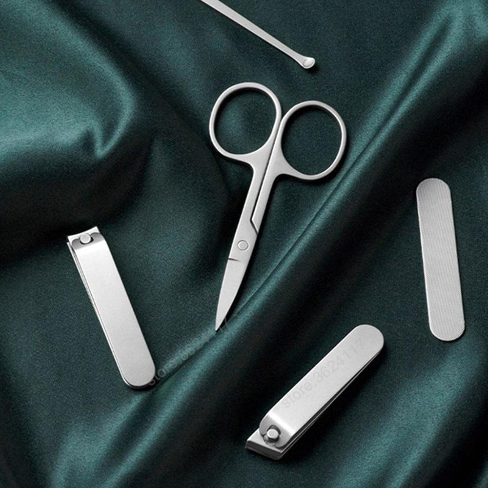 Juego de cortaúñas Juego de cortaúñas for dedos de los pies, profesional, 5 en 1, de acero inoxidable, magnético, for pedicura, hogar, exteriores, herramientas for adultos Herramientas de pedicura par