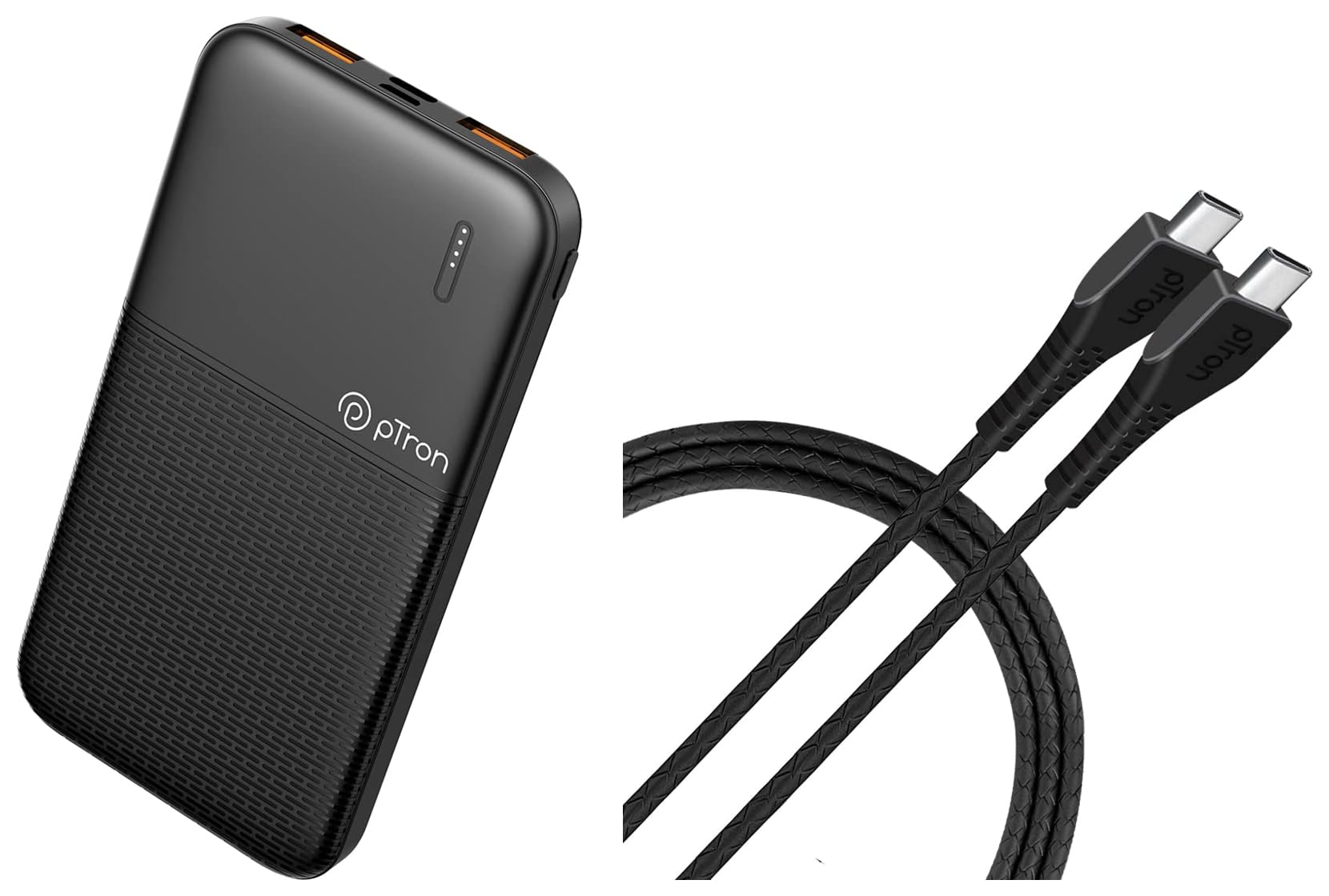pTron Newly Launched Dynamo 10000mAh 22.5W Power Bank, Made in India, 20W PD Fast Charging, 3 Output, 2 Input Ports Type-C/PD & Micro USB, Li-Polymer Battery (Black) + Type-C to Type-C(Black) (B0CDVVQNVL) Amazon Price History, Amazon Price Tracker