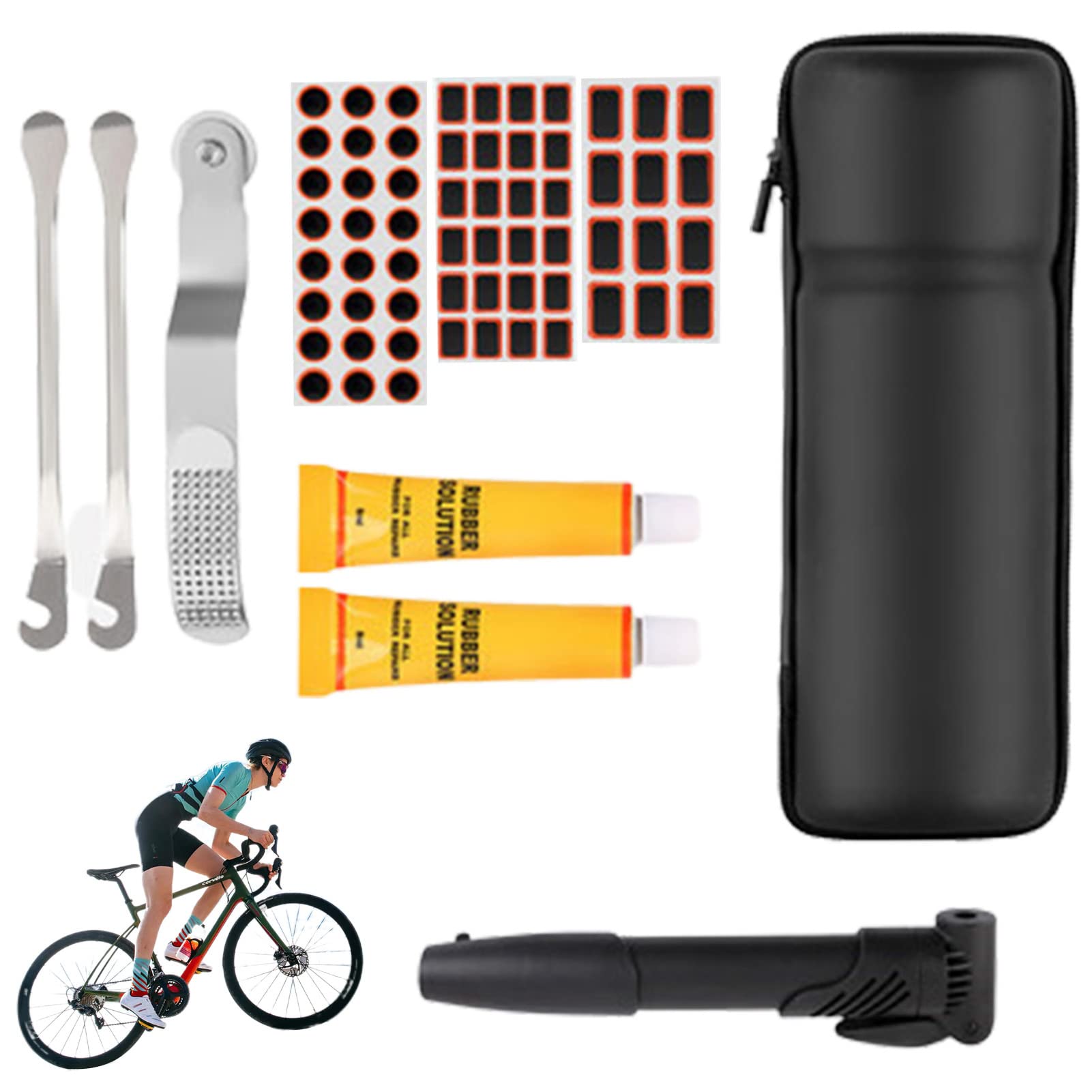 Amazon.co.jp: echesa 自転車パンク修理キット ツールボトル