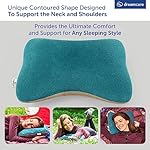 DREAMCARE Camping Pillow, Memory Foam Travel Pillow, Camping Accessories - Small Pillow Camping Essentials Camping Pillows for Sleeping, Backpacking Pillow, Travel Pillows for Sleeping (Medium,Green) - Image 4