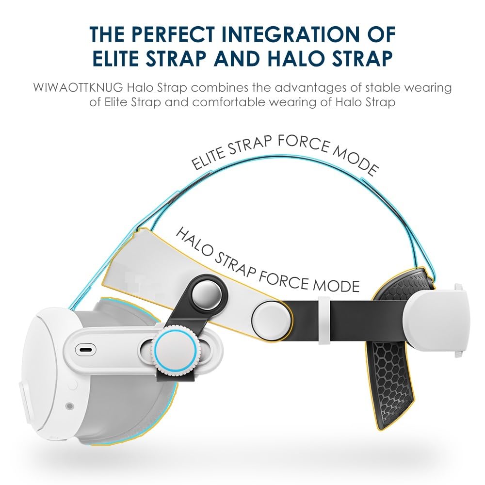 Amazon.com: wiwaottknug Halo Elite Head Strap Compatible with Meta