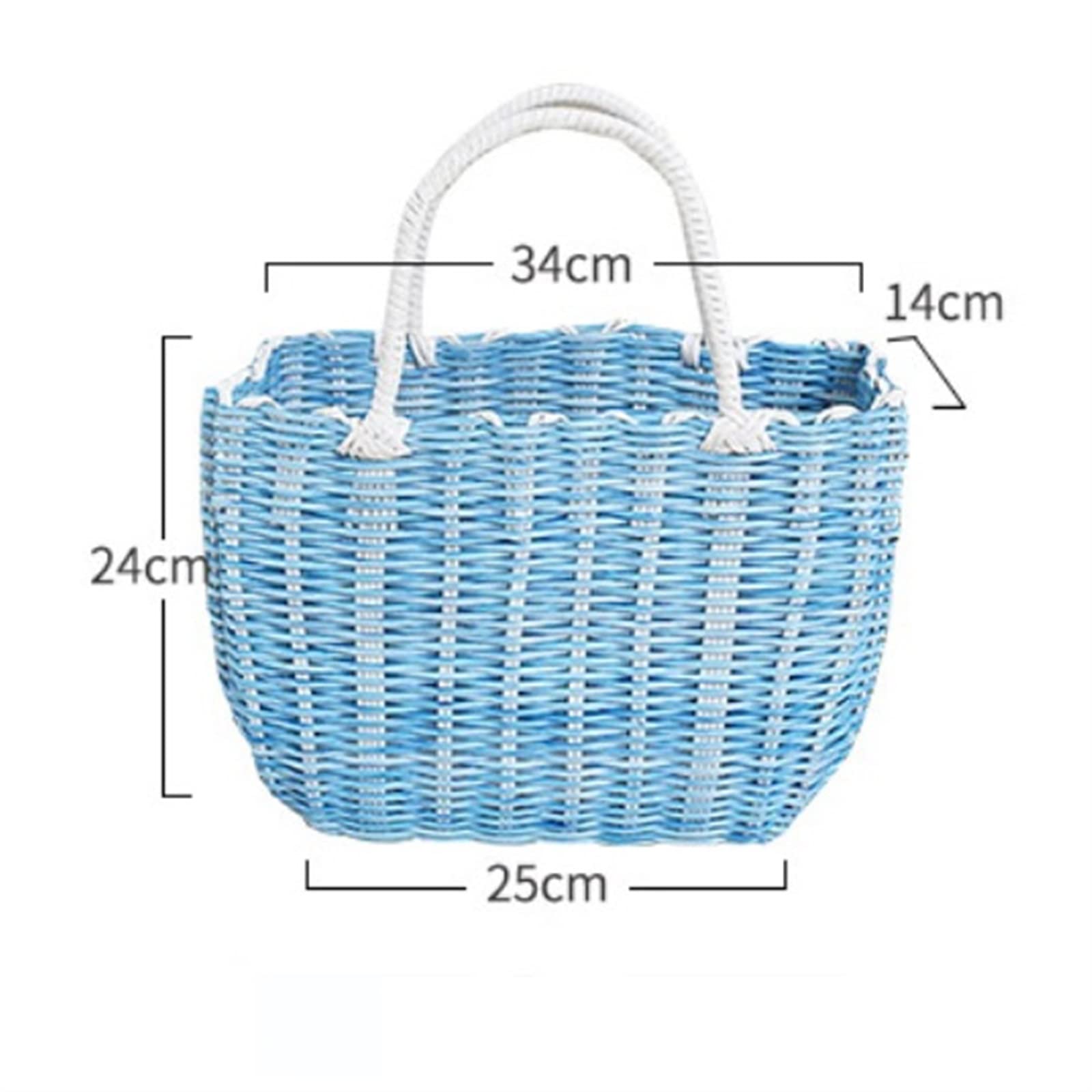 Panier de pique-nique, petit panier de pique-nique en osier fait à la main, panier de courses pour la maison, légumes, fruits, panier de rangement de pique-nique, panier de rangement de jardin