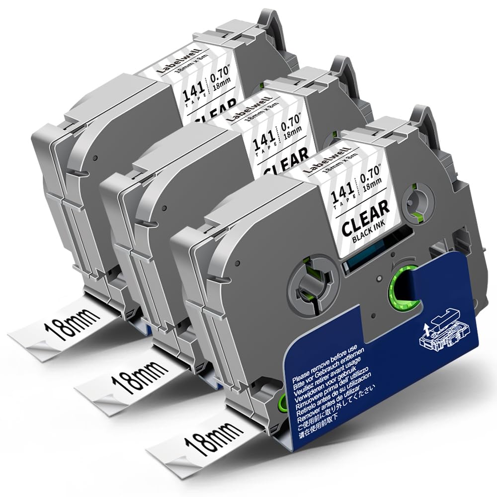 Specmark Ruban TZe-961 36mm X 8m Satz X 3 St. Ruban Noir Sur Argent