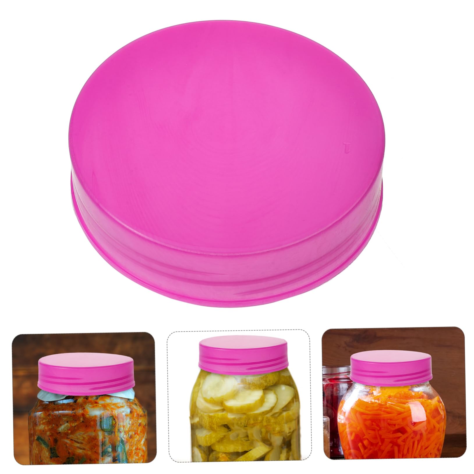 Amazon｜UTHCLO 瓶蓋 キャップ プラスチック製密封蓋 漬物瓶 大口径