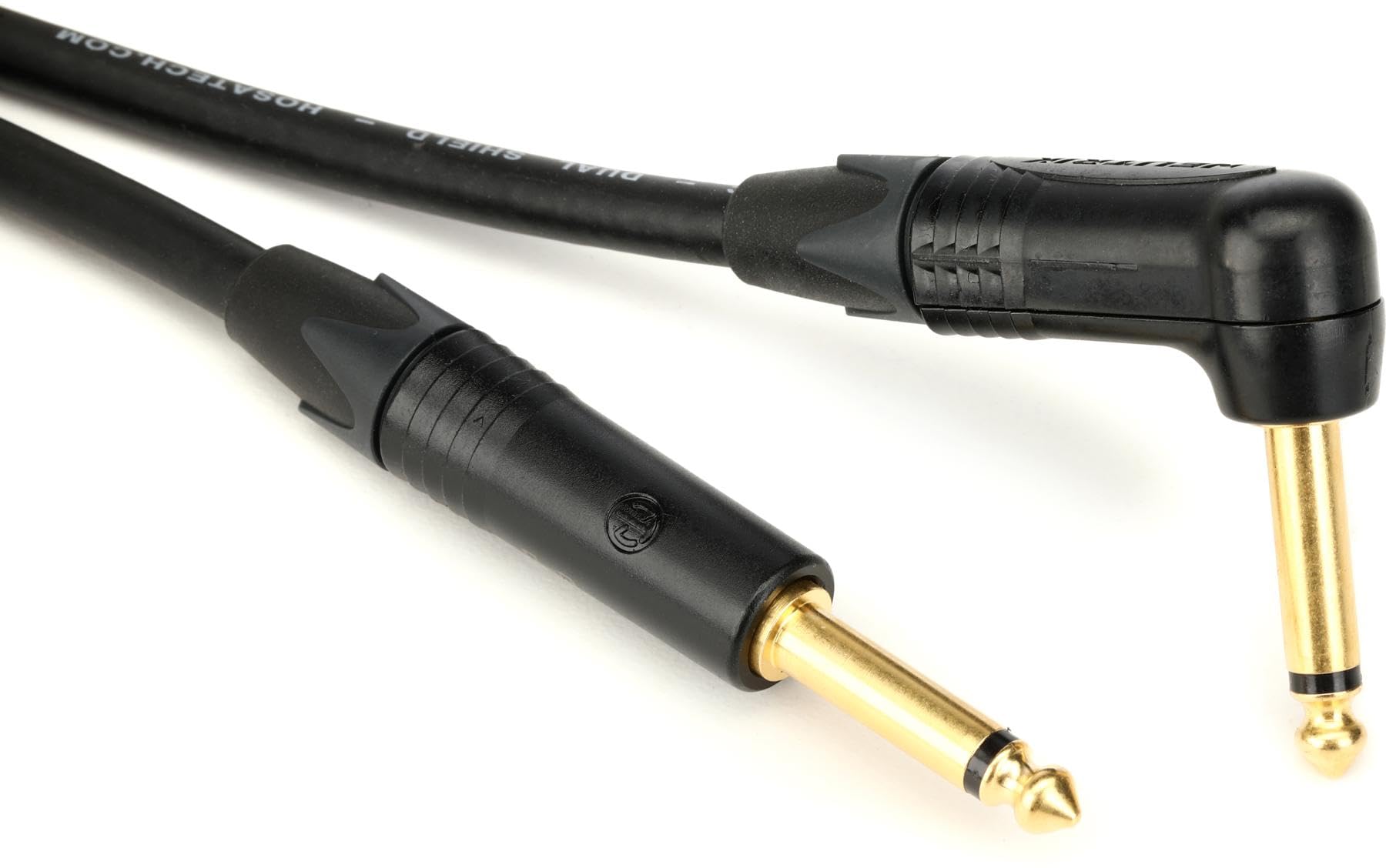 Hosa CGK-005R, Edge Guitar Cable, Neutrik Straight to Right-angle, 5 ft