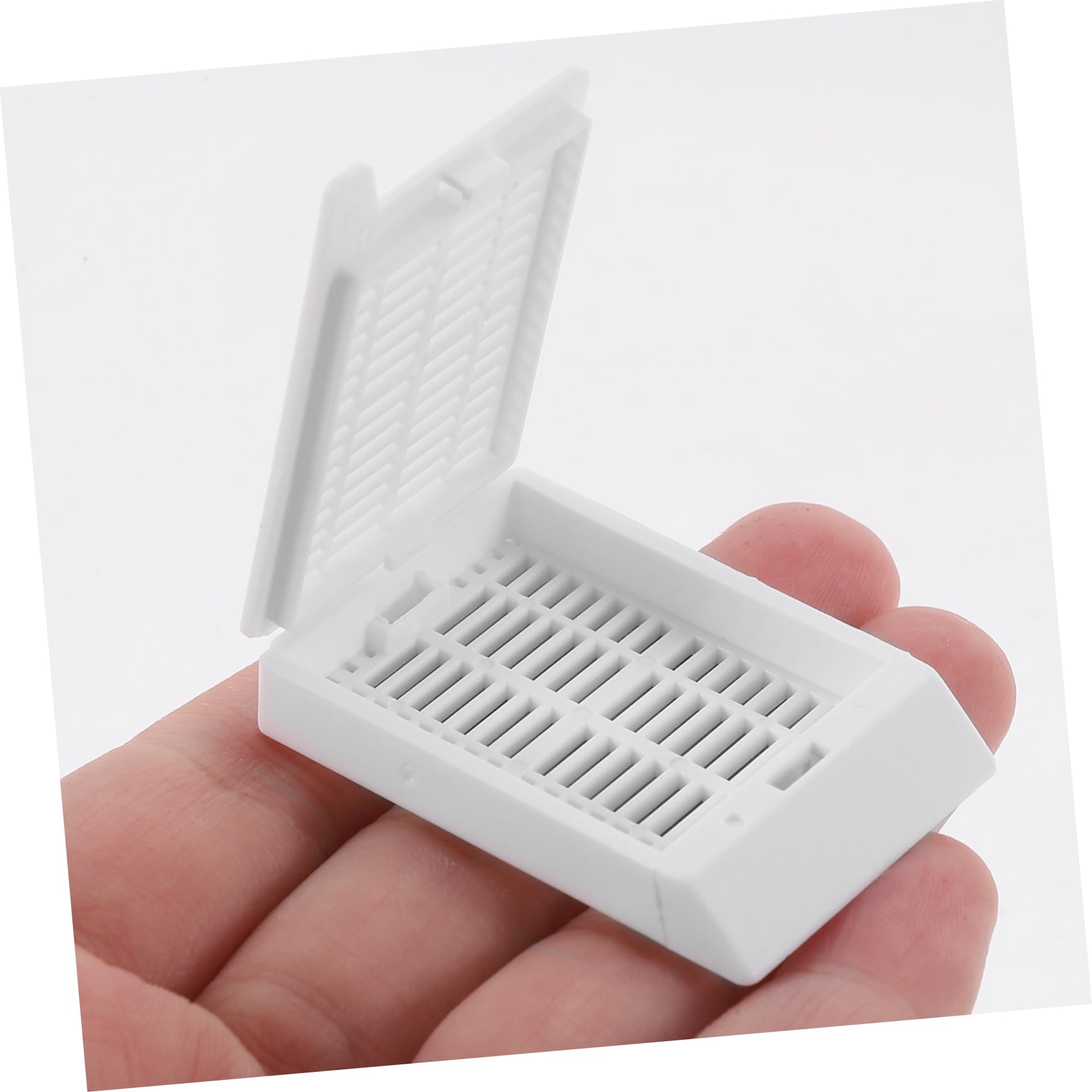 PartyKindom Scientific Cassette Set 200 Pcs Tissue Embedding Cassette Square Hole Cover Lids Histology Supply - Image 6