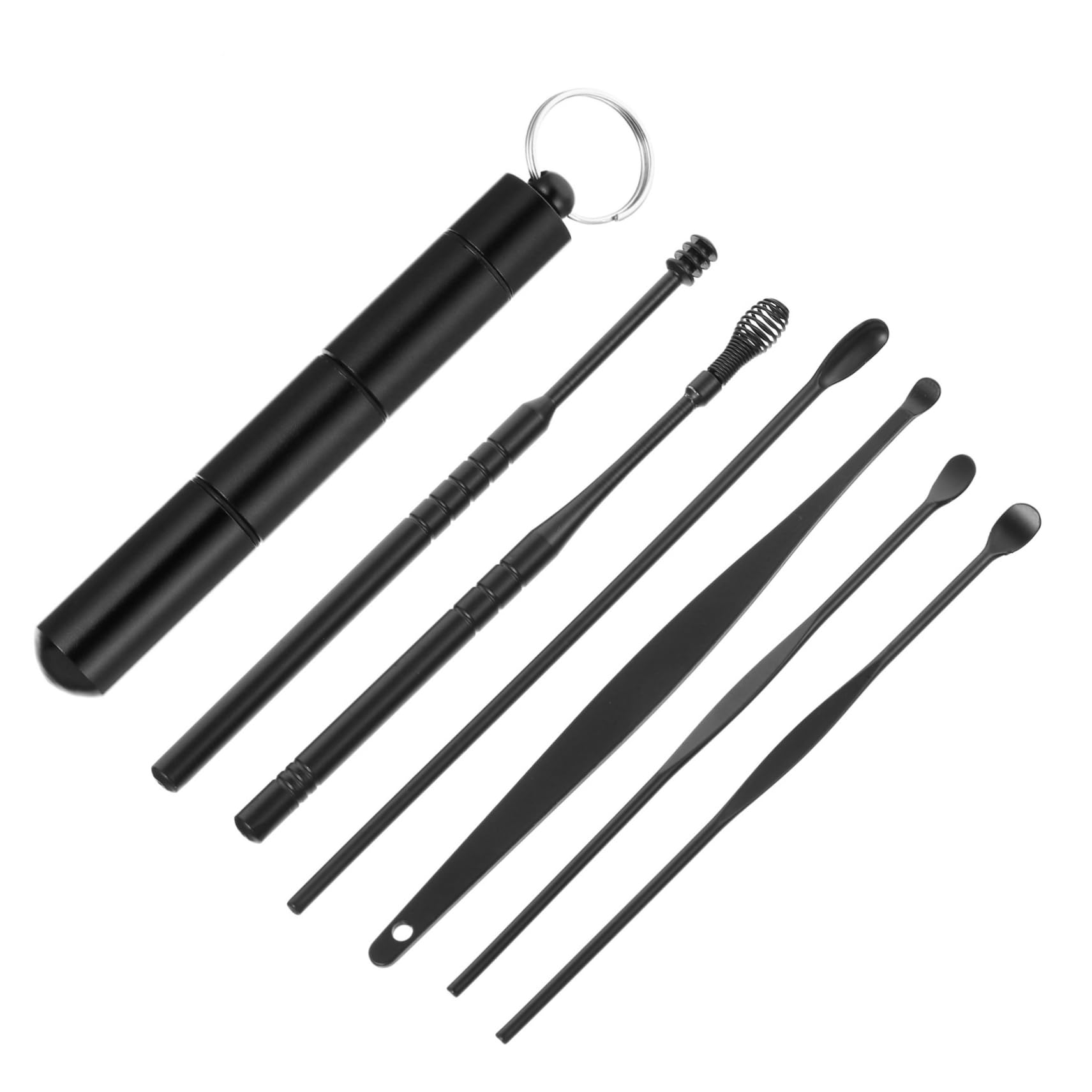 ORFOFE Ear Wax Removal Tool Kit Ear Cleaning Set 6 Different Shapes Gentle Safe for Adults