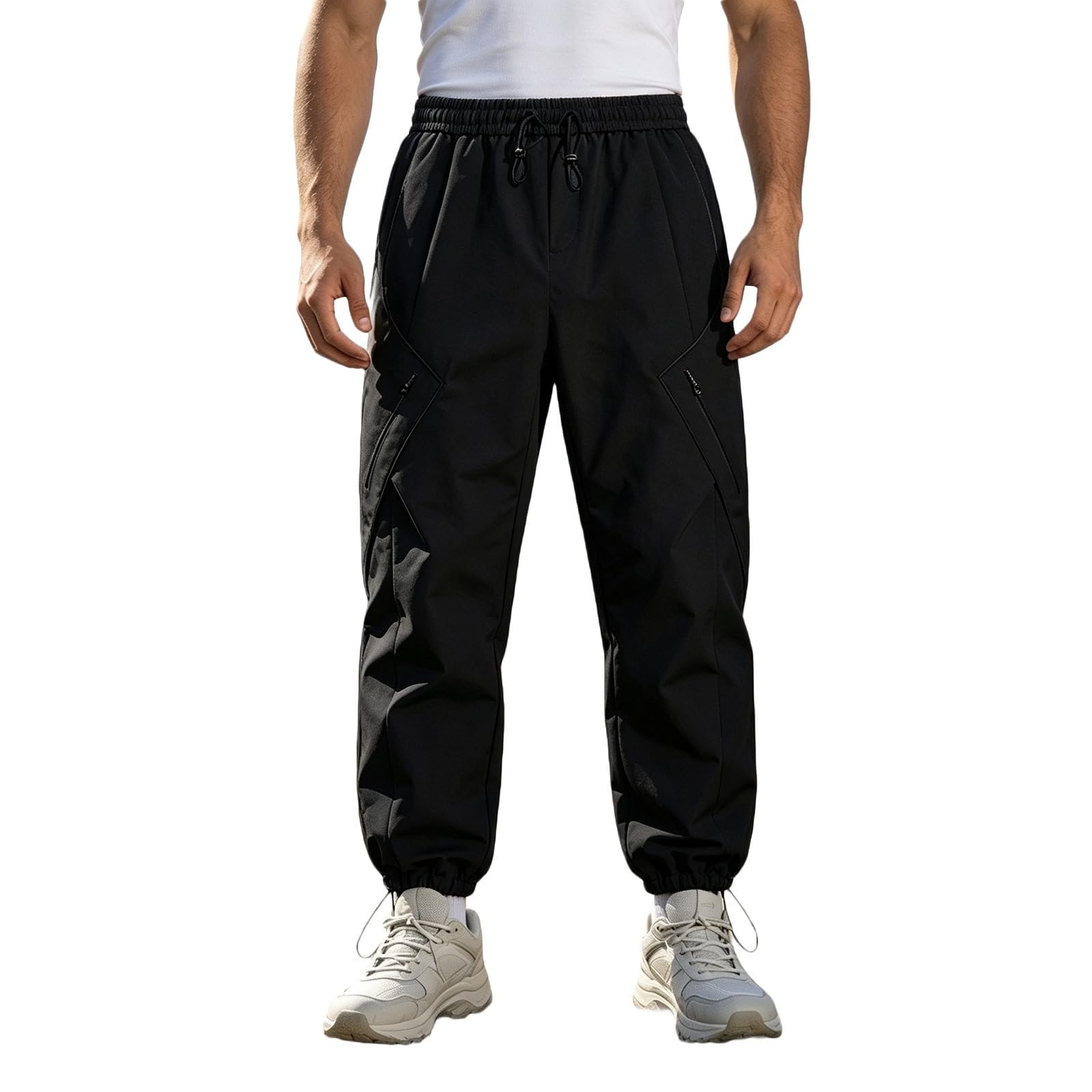 Générique Pantaloni Cargo Antivento Uomo Esterno Ideale Lavoro Quotidiano Libertà Movimento Robusto Casual Urbano Stagioni Multiple