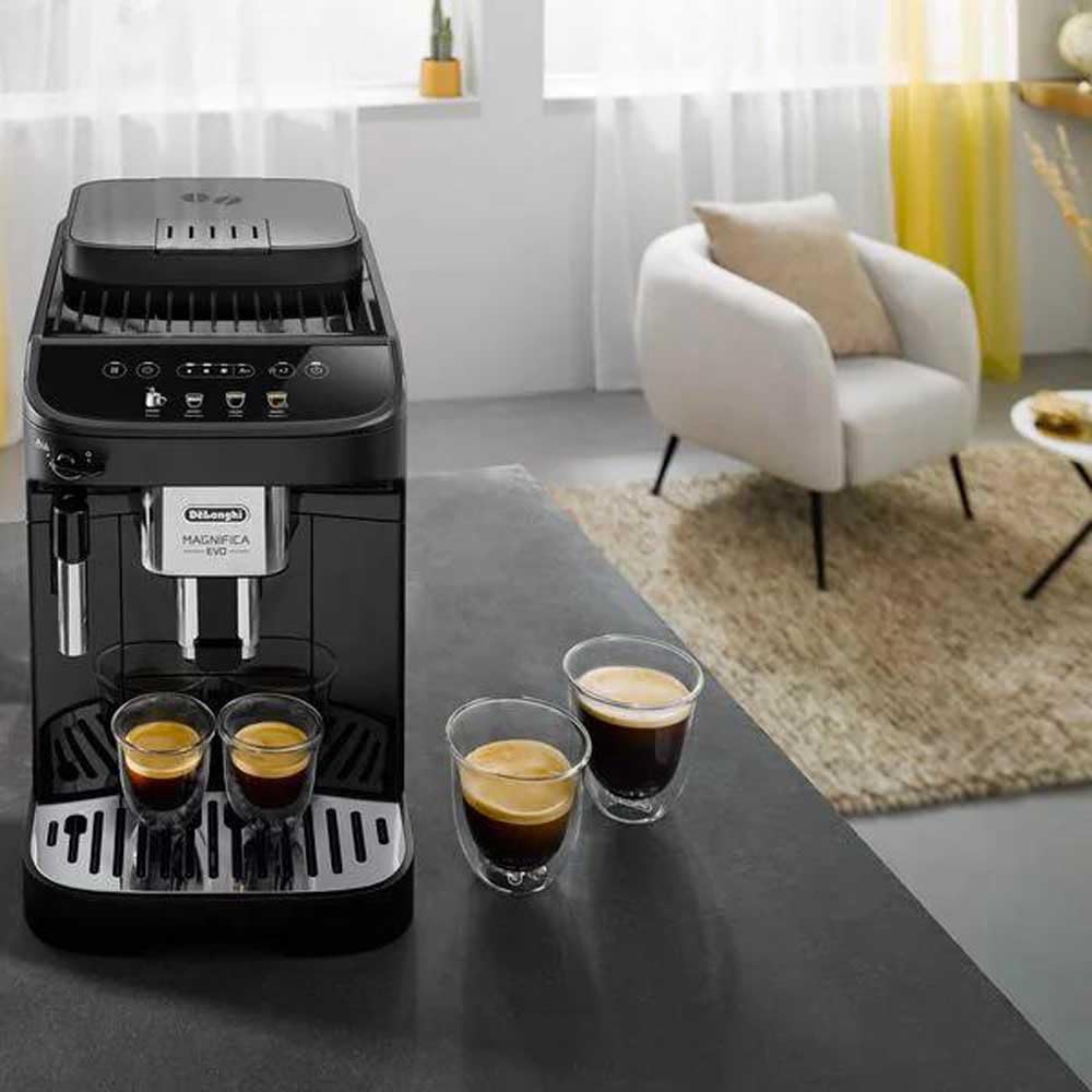 Macchina da Caffè Automatica De’Longhi – ECAM290.22.B, Macchina da Caffè Automatica – Chicchi Macinati al Momento, Funzione LatteCrema, Programmazione Avanzata, Nero