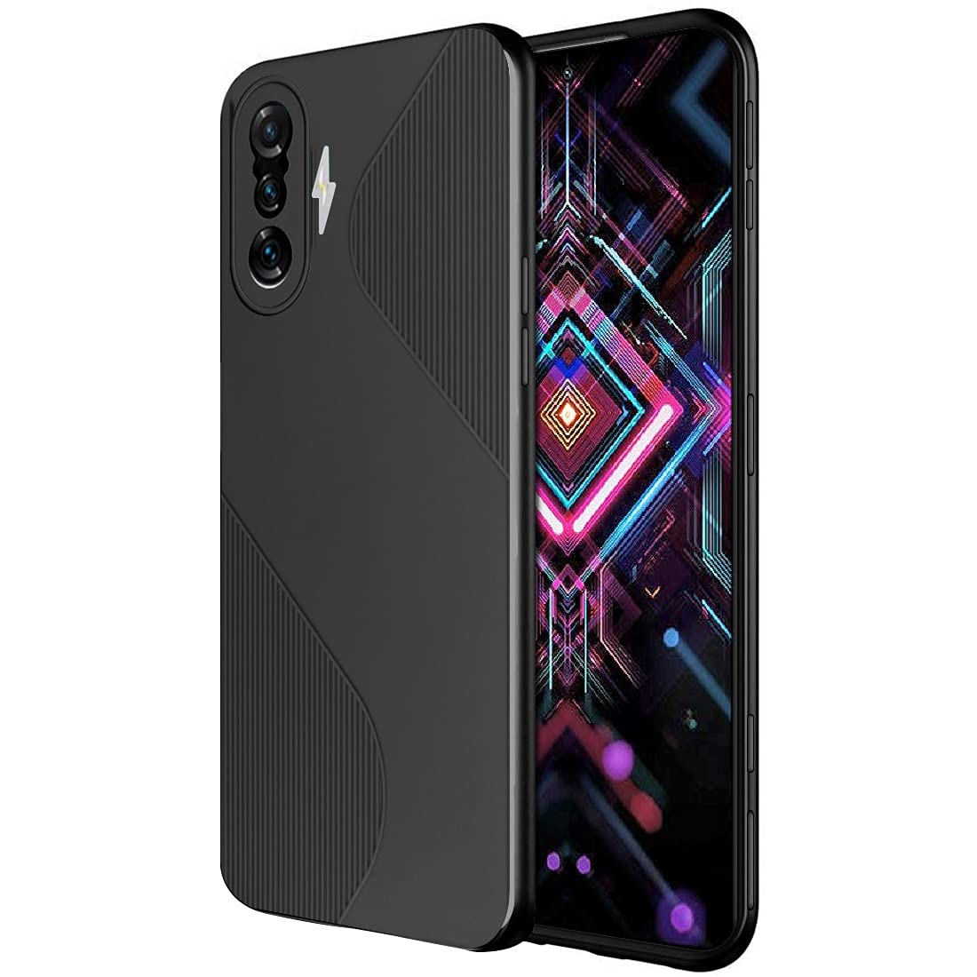 Casotec Matte Finish S-Style Pudding Soft Silicon TPU Back Case Cover for Mi Poco F3 GT - Black (B09B67BK7Z) Amazon Price History, Amazon Price Tracker