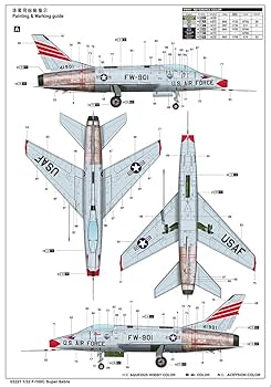 Amazon | トランペッター 1/32 アメリカ空軍 F-100C スーパー