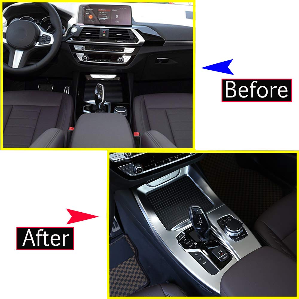 Sierstrips Middenconsole Voor Bmw X3 G01 X4 G02 2018 2019 2020 2021 Auto Gear Panel Chrome Versieringen Decoratie Interieur Koolstofvezel Cover Trim Sticker (Kleur : Carbon fiber abs