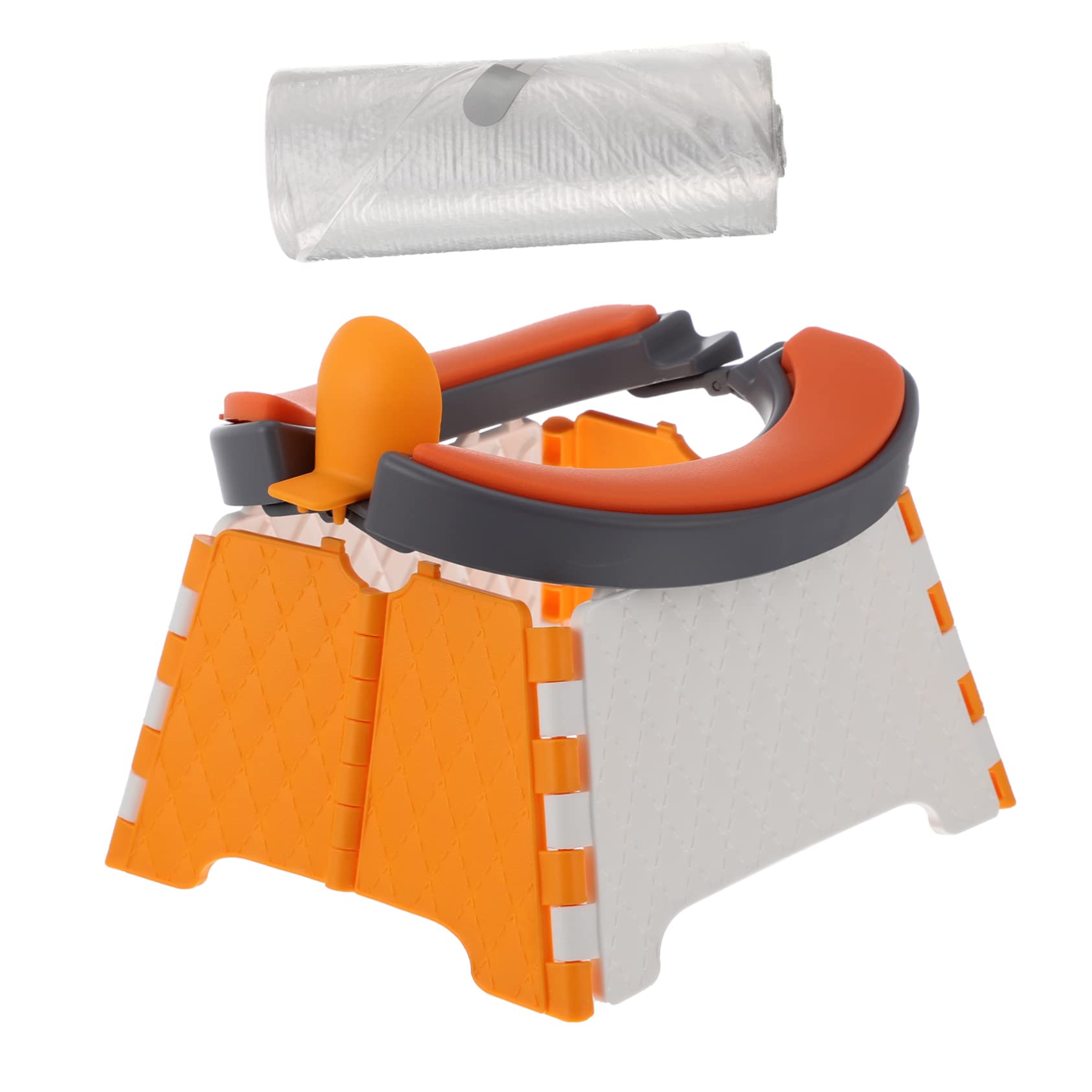 Sosoport 1Set Folding Toilet Portable Travel Potty for for Home Car and Outdoor Use Includes Cleaning Bags