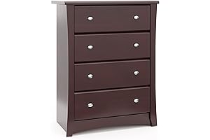 Storkcraft Crescent 4 Drawer Chest: The Perfect Wooden Dresser for the Kids' Bedroom
