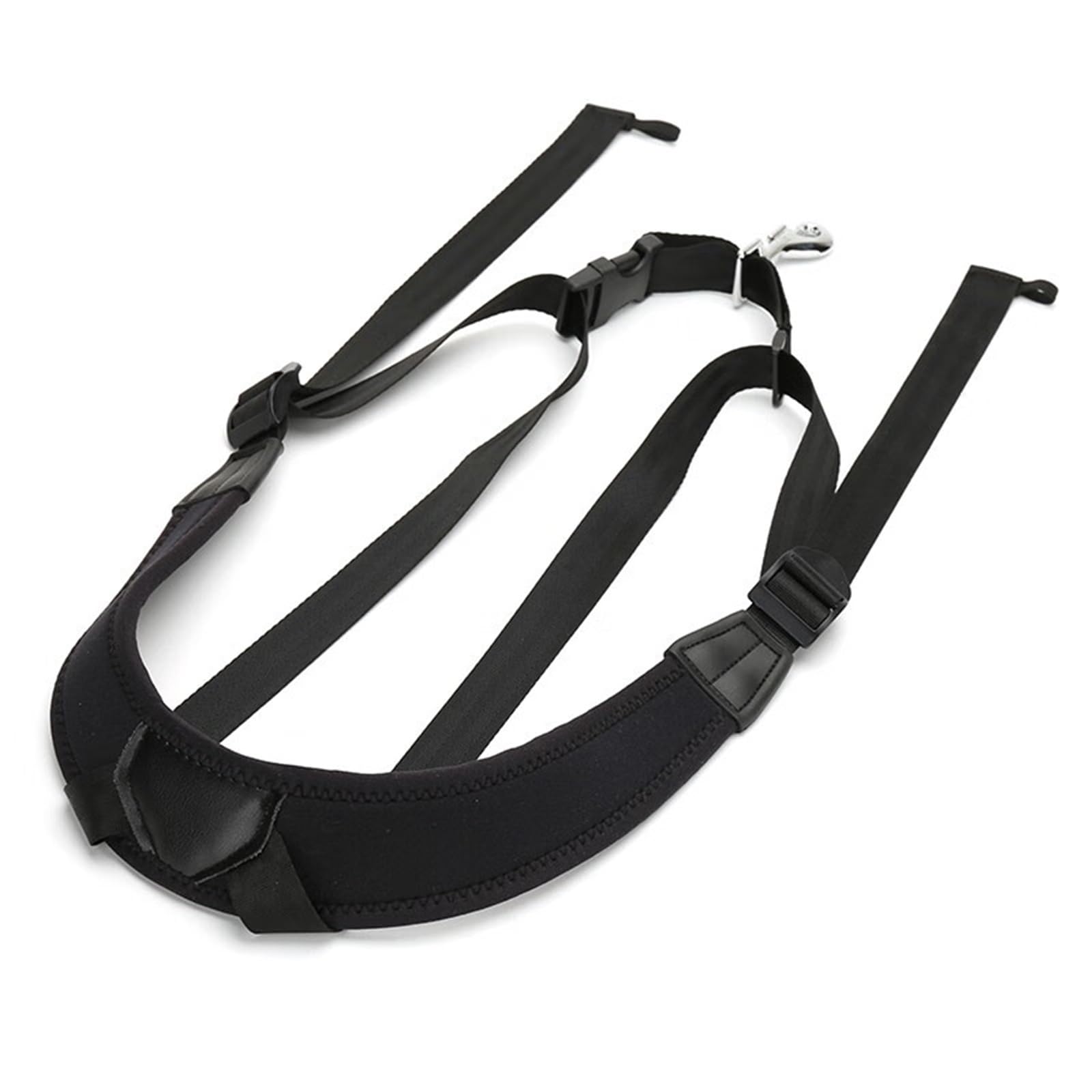 Professionisti accessori per sassofono Tracolla Per Sassofono Tenore Delle Scuole Superiori Comoda Tracolla Per Strumento Sax Traspirante E Morbida(Black)