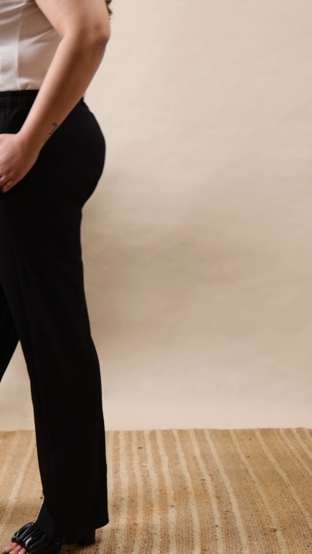 Buy Fashion Zest - Women Relax Korean Black Color Baggy Pant