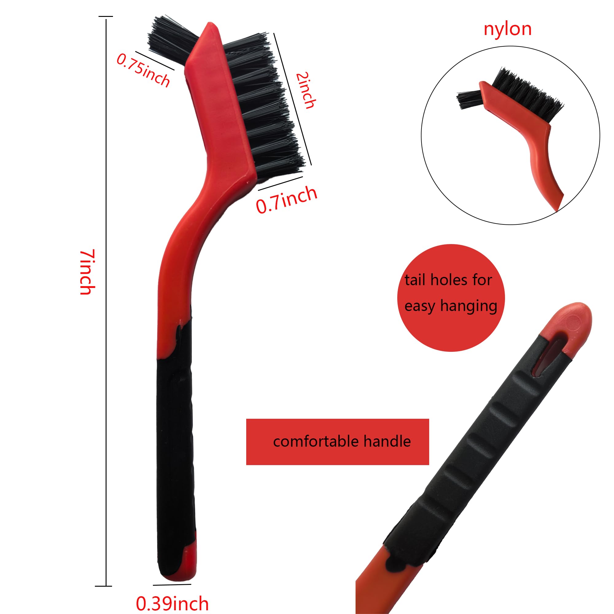 Nylon Cleaning Brushes - Scratch-Free & Multi-Use -2 Nylon Cleaning Brushes - Scratch-Free & Multi-Use -2