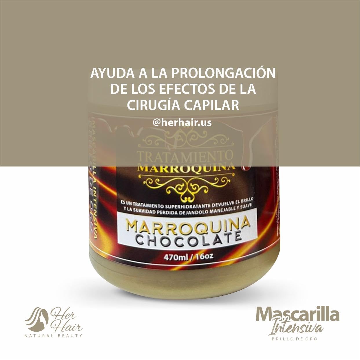 Chocolate Hair Treatment Mask – Deep Conditioning Hair Mask with Argan Oil, Hydrating & Repairing Mask for Dry & Damaged Hair – 16 oz