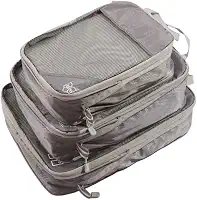 Kit3 Cubos De Embalagem De Compressão Sacos De Armazenamento (Cinza)