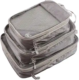 Kit3 Cubos De Embalagem De Compressão Sacos De Armazenamento (Cinza)