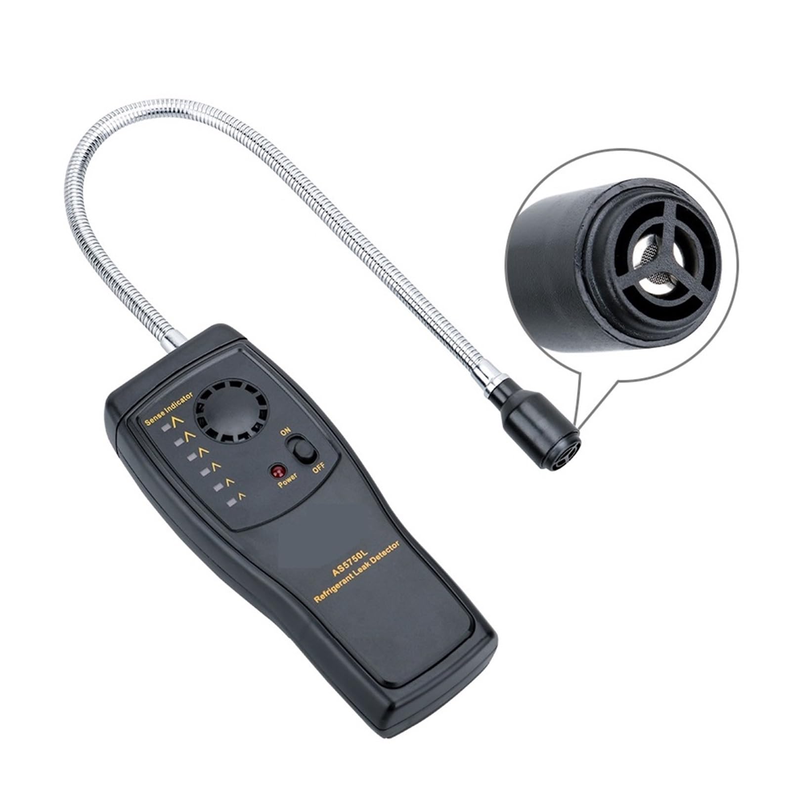 Kältemittel-Gasanalysator, Gaslecktester, Halogen-Freon-Leckdetektor, Luftqualitäts-Konditionierungsmonitor, FCKW, HFCKW, HFCKW, R22, R134A Einfach Zu Bedienen(AS5750L)