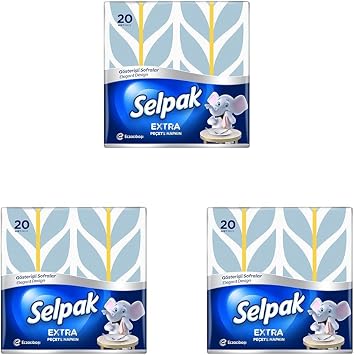 Selpak Extra Desenli Pe ete 20li 3l  paket