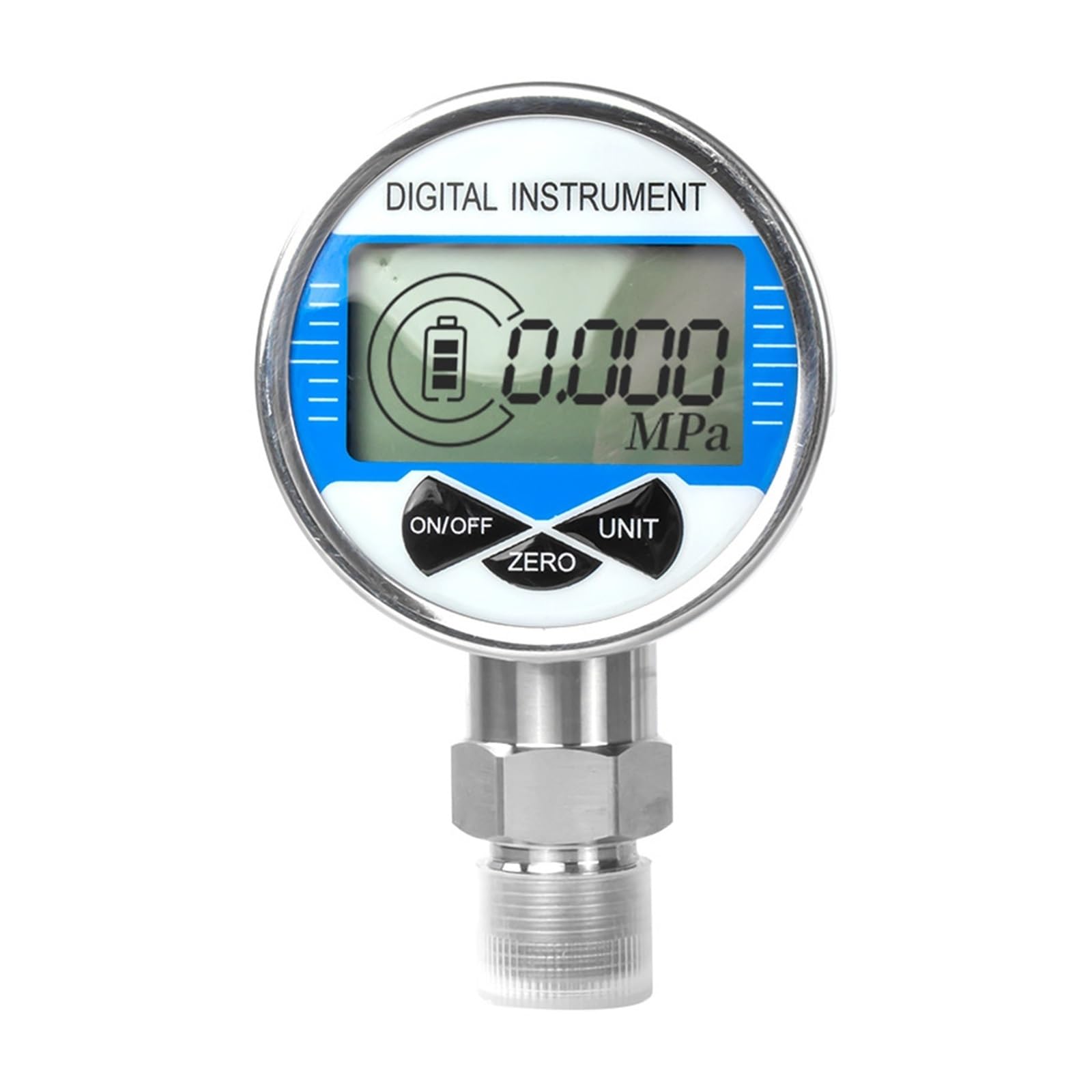 Manómetro, Medidor de presión con pantalla LCD Radial, medidor de presión de Gas, agua, aire y combustible, esfera de 60mm, 0-30Mpa, 0-40Mpa, 0-60Mpa, rosca G1/4, 0-400bar