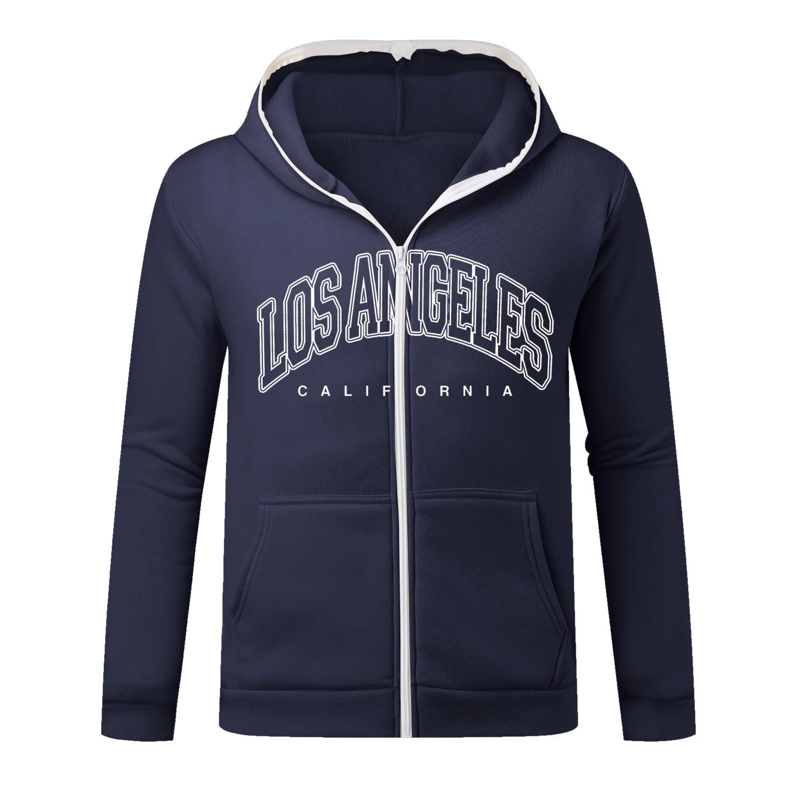 Felpa con cappuccio unisex con ricamo, cardigan leggero per il tempo libero, per uomo e donna, stile urbano europeo e americano, ideale per look hip hop e tutti i giorni, misto cotone traspirante
