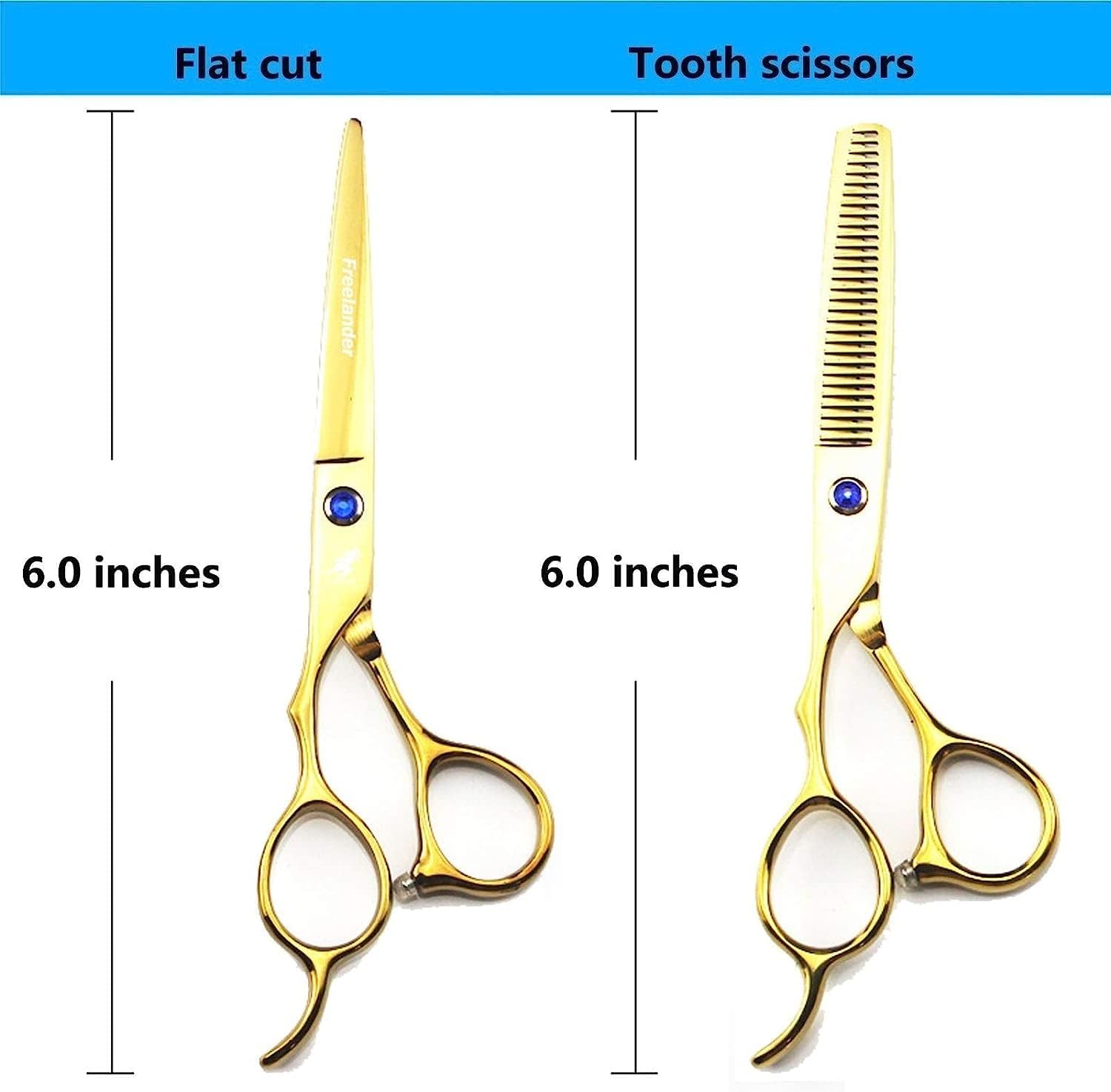 Hairdresser Scissors Set,Professional Left Handed Hairdressing Hair for Hand-6.0 Inch Stainless Steel