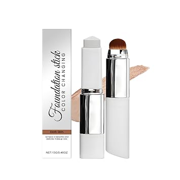 Blanc Cover Cream Stick - Color Changing Foundation & Concealer, Buildable Full Coverage, Lightweight Matte Finish, Korean Makeup for Flawless Natural Look Dark Skin*1