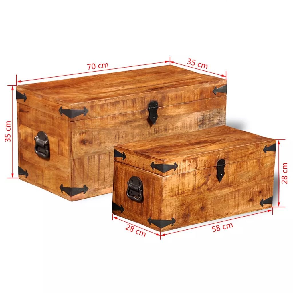 Luxe houten kistje voor schaakstukken (max. maat 6) - Acaciahout