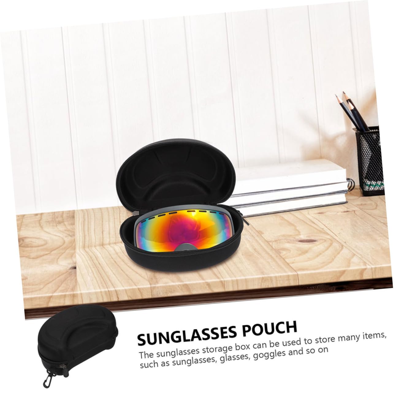 FOMIYES Borsa Per Occhiali Da Astuccio Per Occhiali Da Sole Custodia Per Occhiali Da Sole Contenitori Contenitore Per Occhiali Da Sole Eva Black