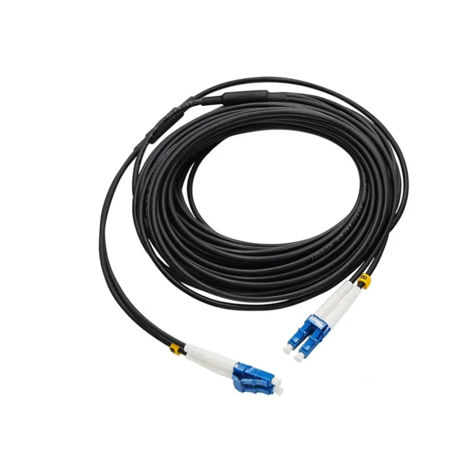 Câble extérieur fibre optique SC-SC/FC/LC monomode 2 cœurs, duplex, câble de connexion en spirale blindé, 200 m, 250 m, 300 m (LC-LC 250 m)