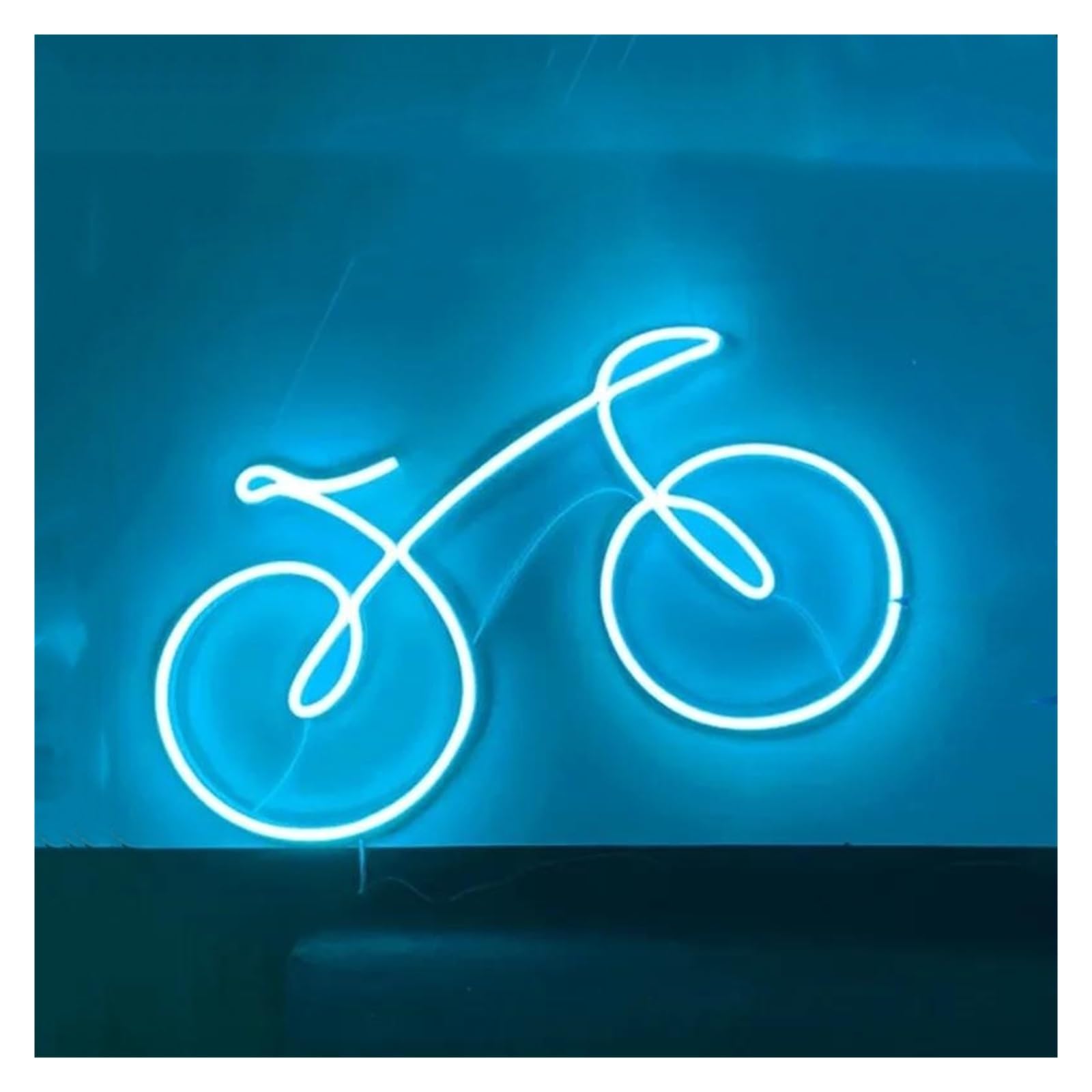LEMST Signs Lamp Bike Bicycle Neon Sign, Bicycle Wall Decor, Bike Art, Bicycle Art, Bicycle Neon Wall Decor 40x24cm(Blue)