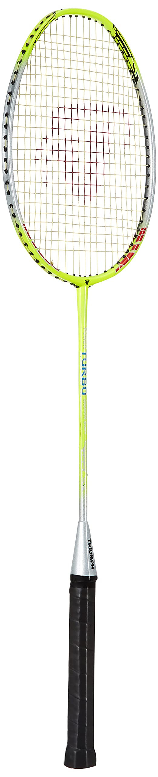 Triumph Turbo Graphite Composite Light Weight Strung Badminton Racket with Star-3R Single Compartment Badminton Bag White-picture-29