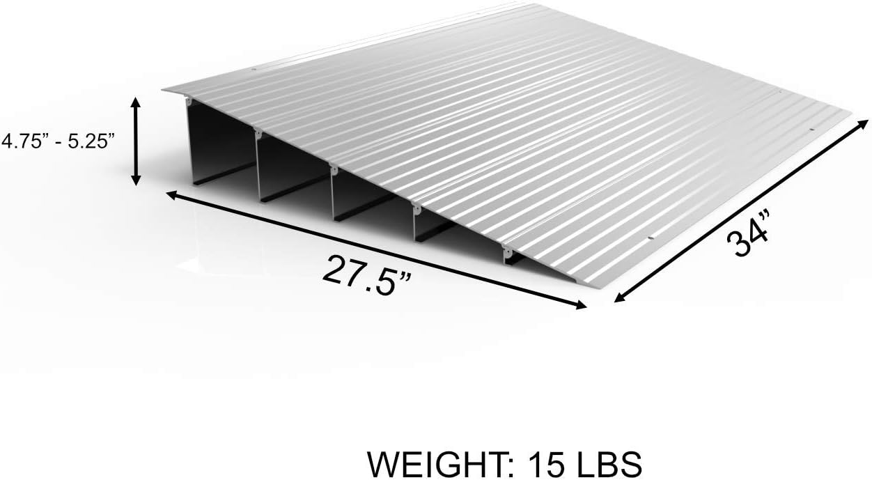EZ-ACCESS TRANSITIONS Modular Aluminum Entry Ramp, 6" Rise: Health & Personal Care