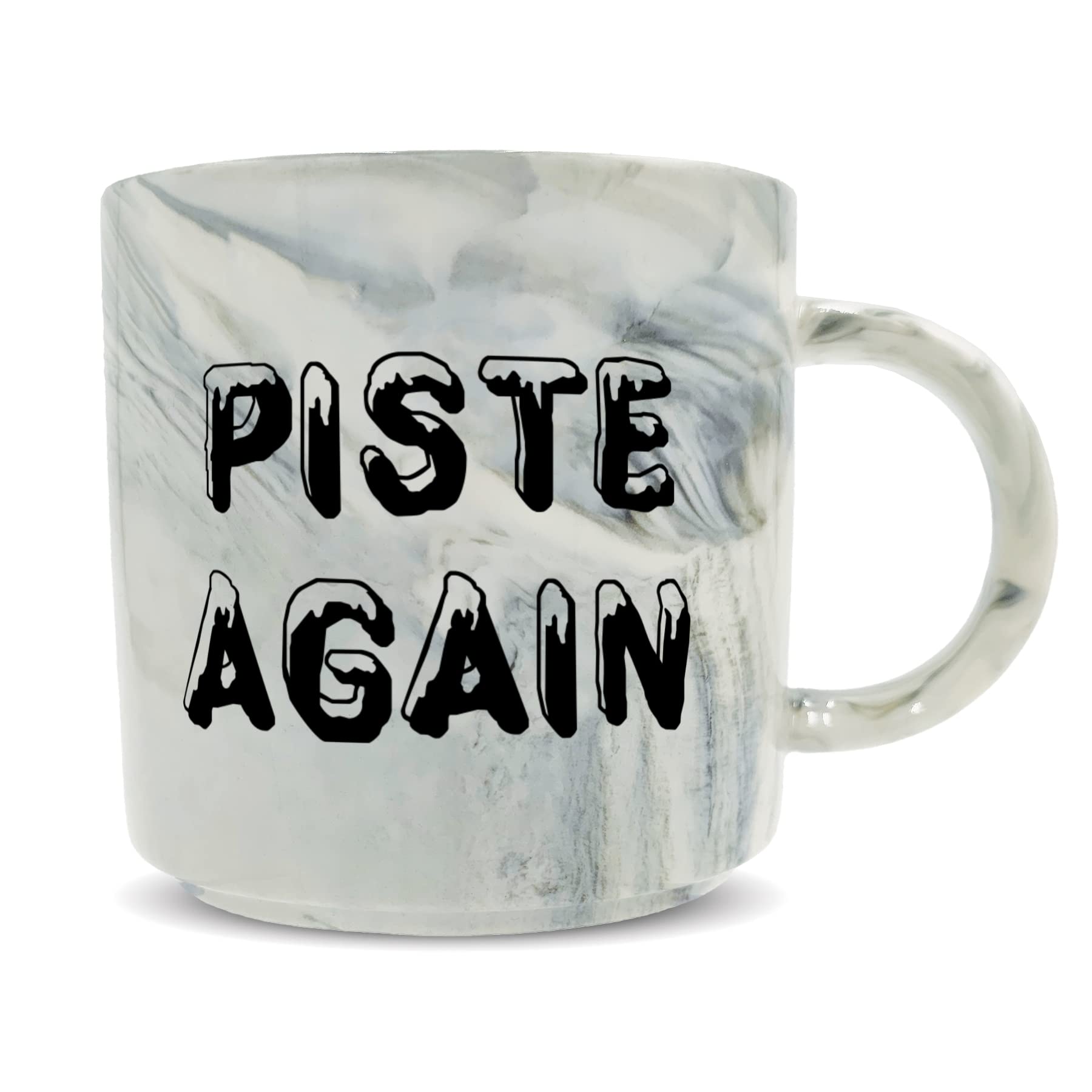 Hippowarehouse Piste Again Ski Printed Mug Various Colour Options Ceramic Cup Kitchenware 11oz