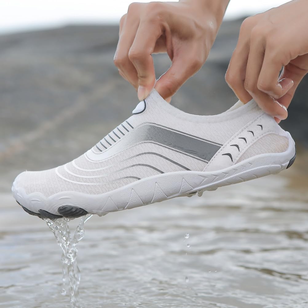 Wasserschuhe für Damen Herren, Mesh Schlüpfer Schnelltrocknende Barfuß Aqua Schuhe für Schwimmen, Pool, Bootfahren, Surfen, Tauchen, Yoga
