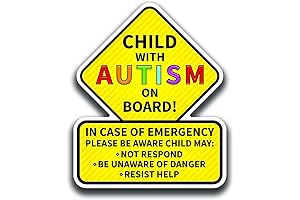 Autism Child On Board Car Sticker Decal