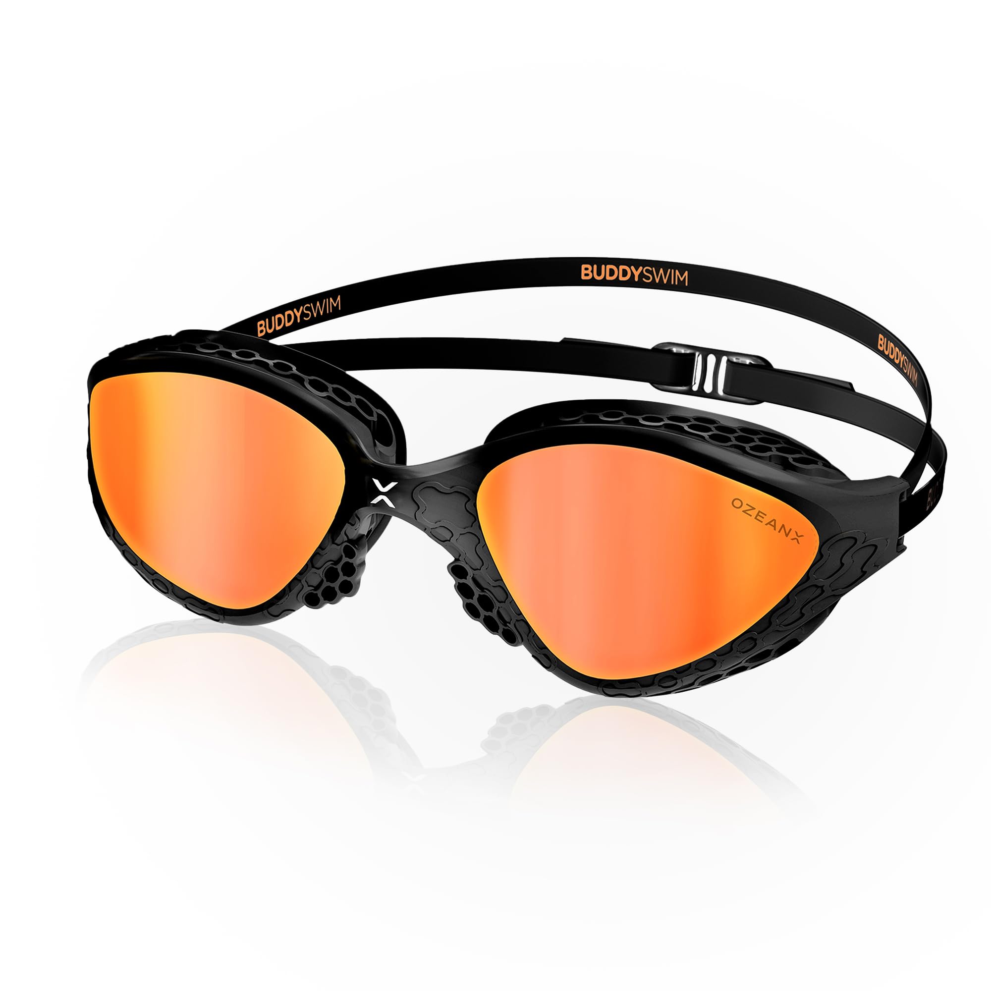 BUDDYSWIM Swimming Goggles OzeanX, Antifog with Panoramic XVISION Lenses. Protection UV400. Hydrodynamic Fit. Open Water Goggles โ image 1
