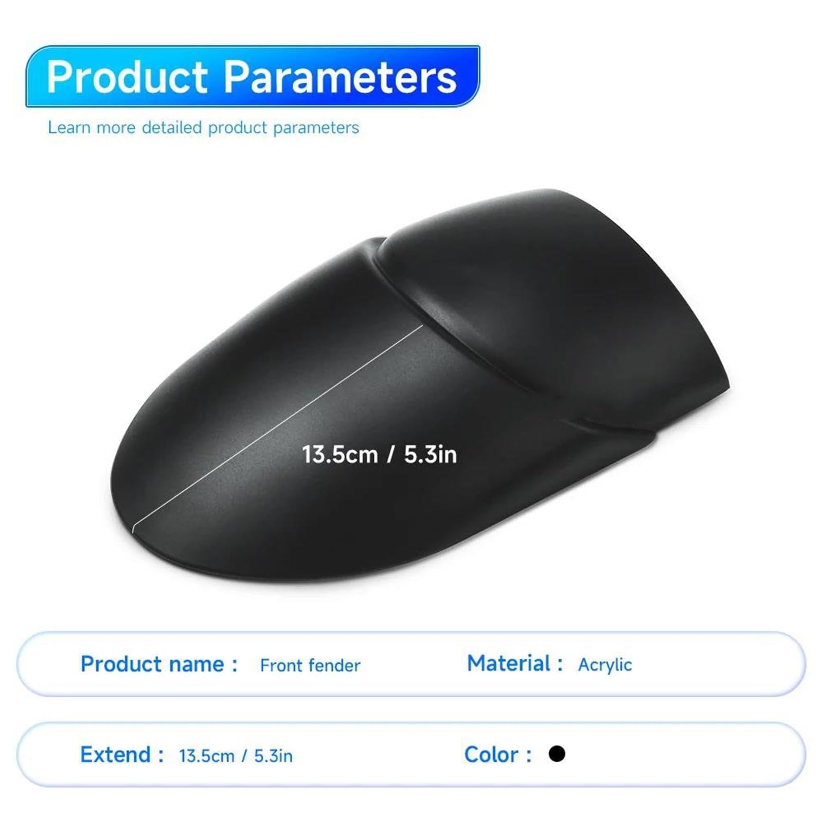 Protection Contre Les éclaboussures Prolongateur De Garde-Boue De Moto pour Y&amaha FJR1300 FJR 1300 2006-2024 2023 2022 2021 2020 Protection Anti-éclaboussures du Moteur