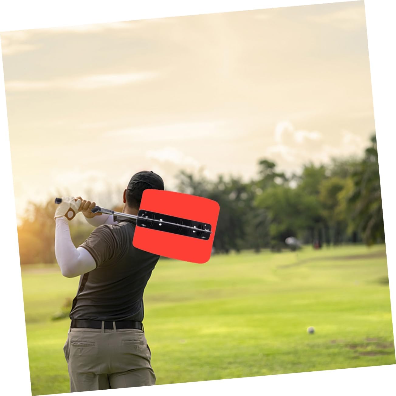 balacoo Professional Golf Swing Trainer Swing Grip Training Aid Swing for Golf Practice Fan Swing Resistance Trainer Random