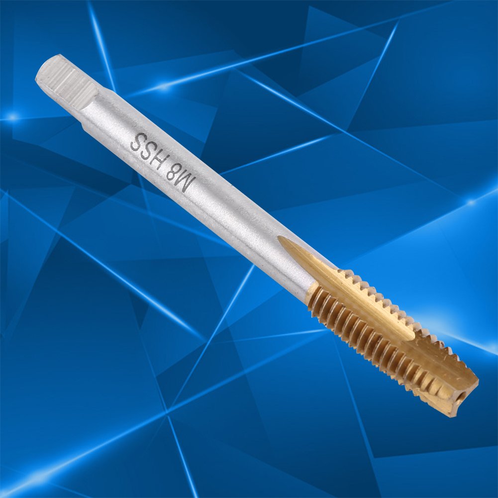 Punte Da Taglio Maschio Per Filettatura Metrica M5 X 0.8 H2, 100 Mm, Rivestito In Titanio, Per Lavorazioni Di Precisione Bgs Tools