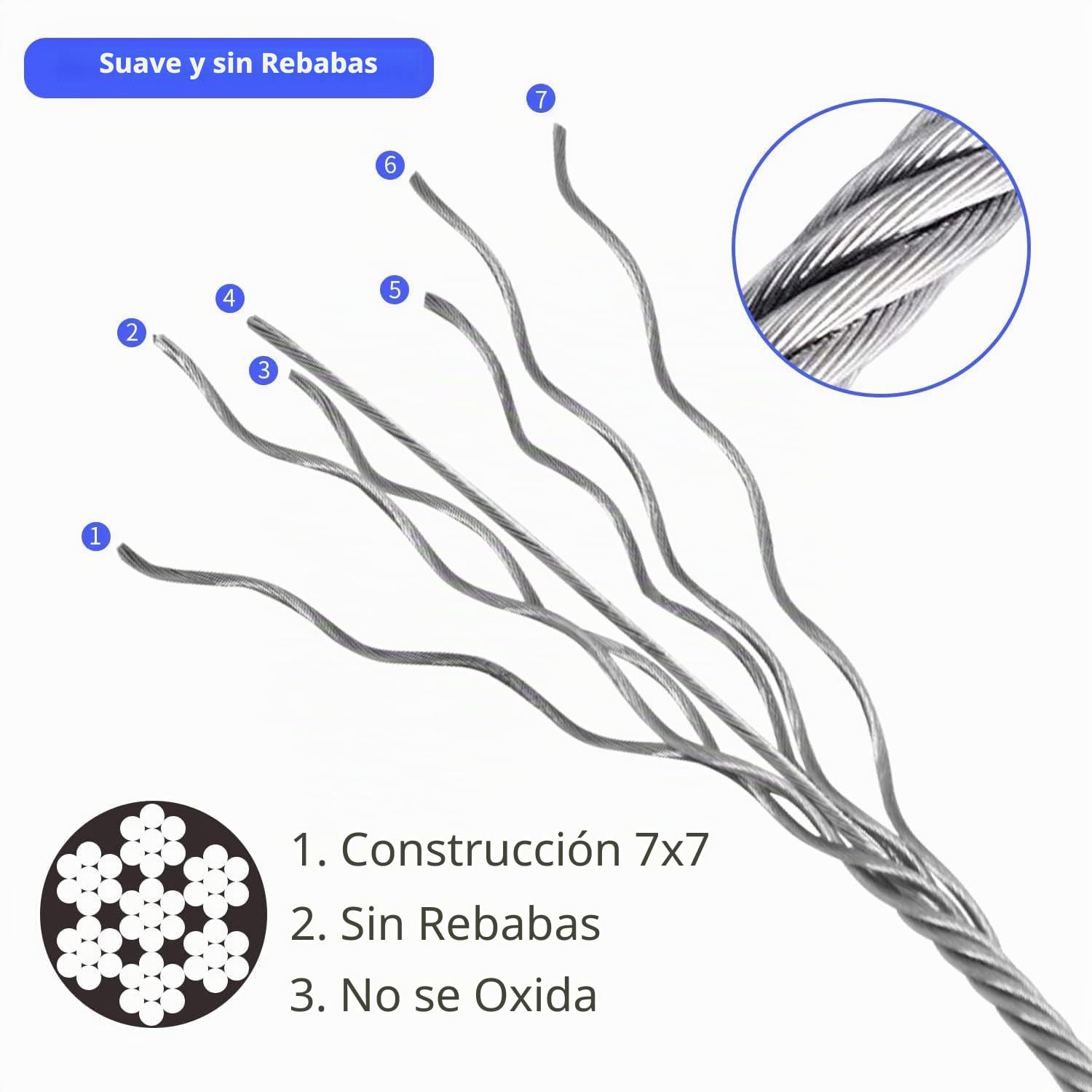 Cables de seguridad de 32 pulgadas, paquete de 20 cables de seguridad de acero inoxidable con bloqueo de mosquetón, iluminación de prevención de caídas, cable de seguridad para iluminación de