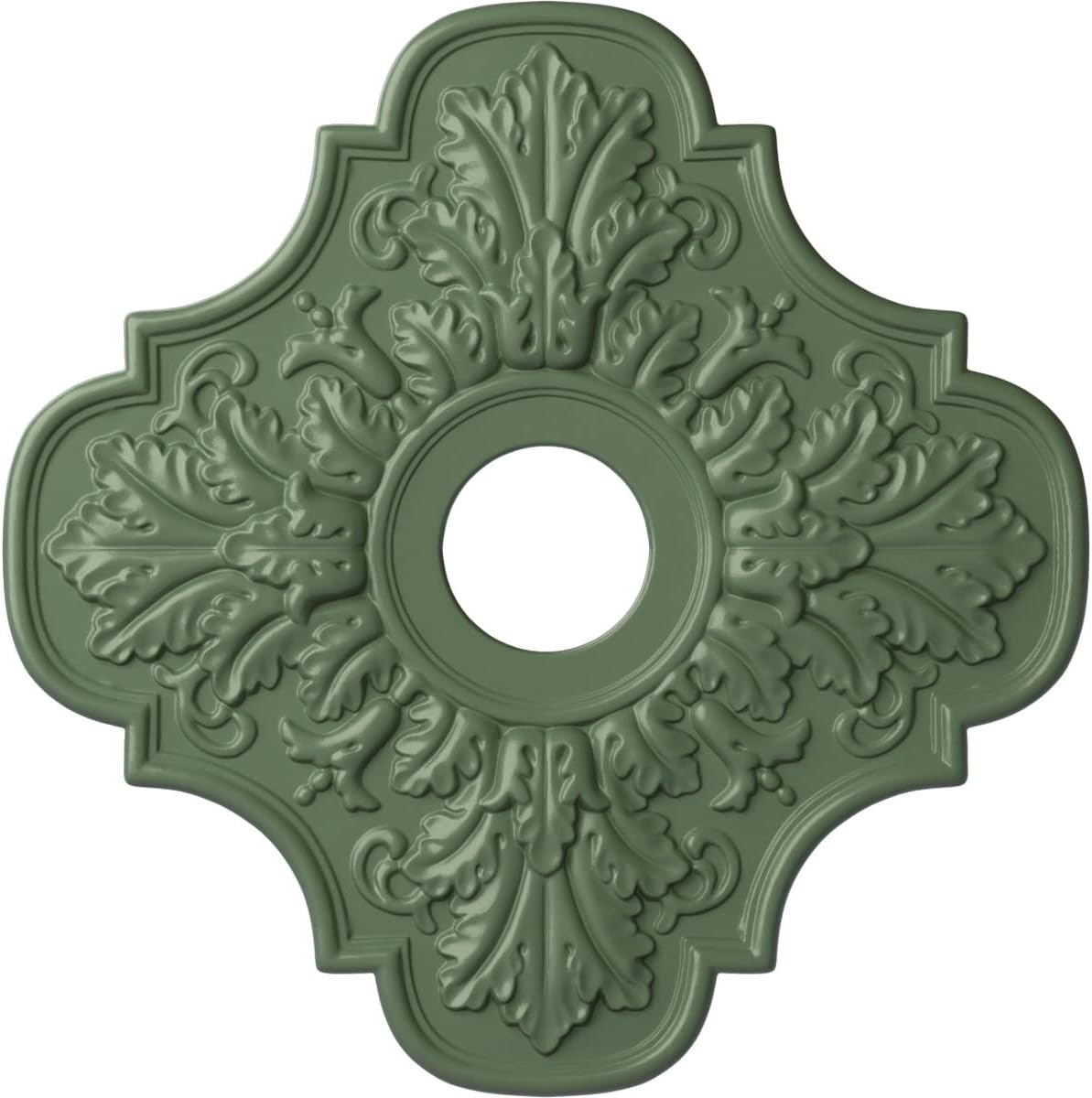 Ekena Millwork CM17PEAGFDecorative Ceiling Medallions Modeled After Original Historical Patterns & Designs, Athenian Green