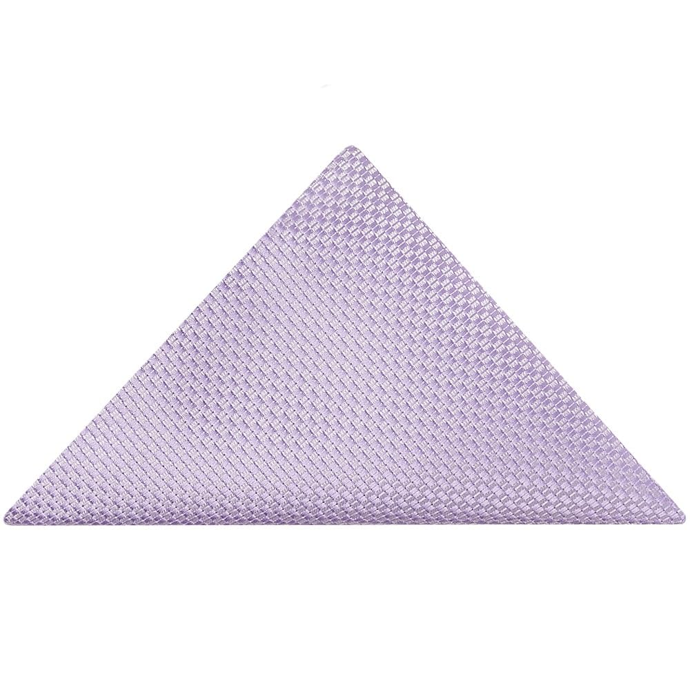 TIES R US Lilac Textured Pocket Square