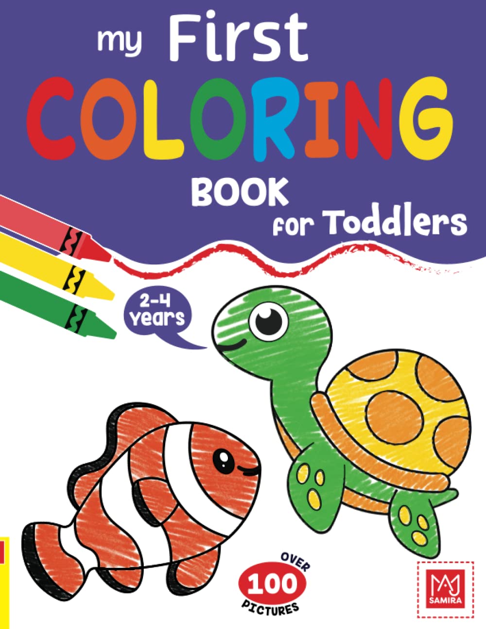 Coloring Book For Toddlers 24 Years Cute Animals And