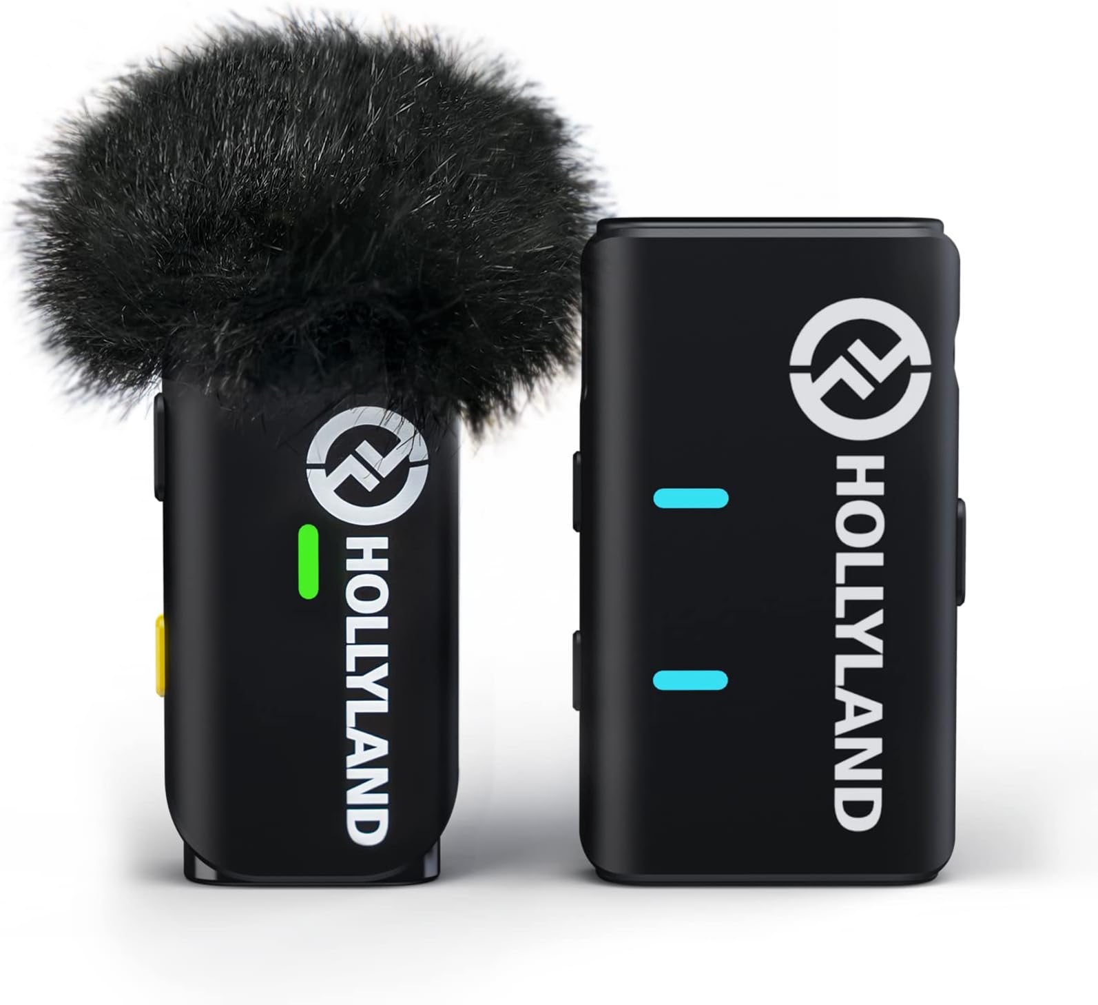 Hollyland Lark M1 Wireless Lavalier Microphone (1TX+1RX, No Charging Case) Compatible with iPhone Android Camera, 650ft 8h Noise Reduction Lapel Mic for YouTube, Interview, Recording, Vlog, Black